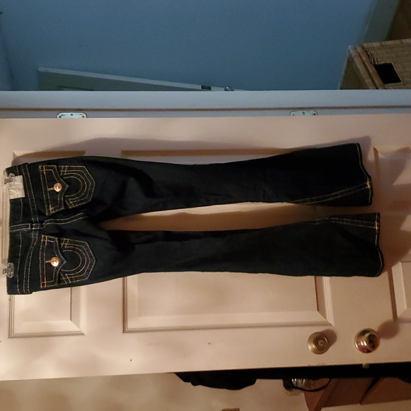 Flared pants, jeans True Religion gold stitched - Picture 3 of 3